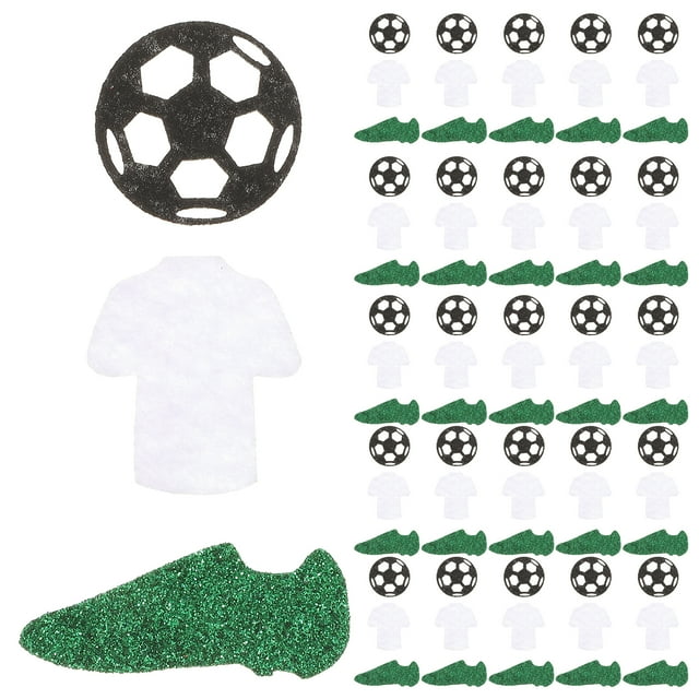 50 lentejuelas brillantes para fiesta de fútbol, decoración para casa, oficina, bar y club.