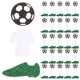 thumbnail image 1 of FELTECHELECTR 50 piezas de decoración para fiesta de fútbol, camiseta de fútbol, zapatos deportivos, lentejuelas, adornos brillantes, 1 of 6