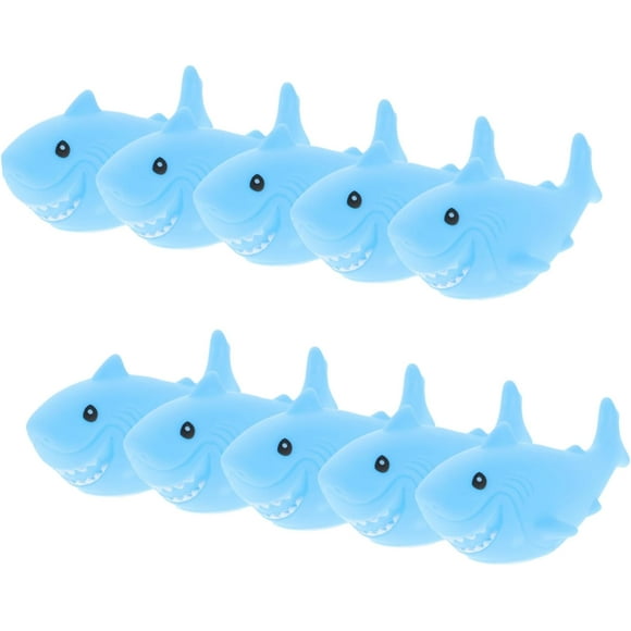 24pcs Vinyl Shark Baby Bath Toys Baby Bath Tub Bathtub Baby Toys Small Bath Toys