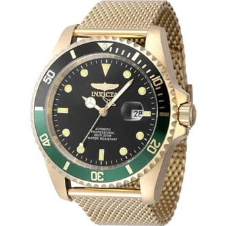 Invicta Men's 21866 Grand Diver Black and Green Accented Bezel