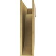 thumbnail image 4 of 8"W x 32"D x 32"H Thin Del Monte Rough Cedar Woodgrain TimberThane Corbel, Primed Tan, 4 of 6