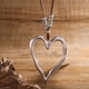 thumbnail image 4 of Collares de Corazón Bayetss para Mujer, Hermoso Collar Vintage Ajustable con Colgante de Amor Grande y Cadena de Cuerda de Cuero., 4 of 5
