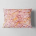 thumbnail image 2 of Designart Mystic Pink Fractal Veins - Abstract Throw Pillow - 12x20, 2 of 5