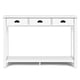 thumbnail image 4 of Costway Mesita con 3 Cajones Mesa Auxiliar con Repisa para Entrada Salón y Dormitorio Blanco 120 x 39,5 x 81 cm, 4 of 10