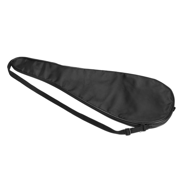 Unique Bargains Badminton Racket Cover Bag Padded Single Racket Carrying Case, Black