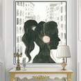 thumbnail image 2 of Designart ' Glam Pink Ladies III ' Fashion Framed Canvas, 2 of 3
