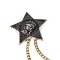 thumbnail image 4 of Insignia unisex vintage, , insignias del , sombrero, pentagrama, broche, alfiler, joyería Hugo Pin de broche unisex, 4 of 8