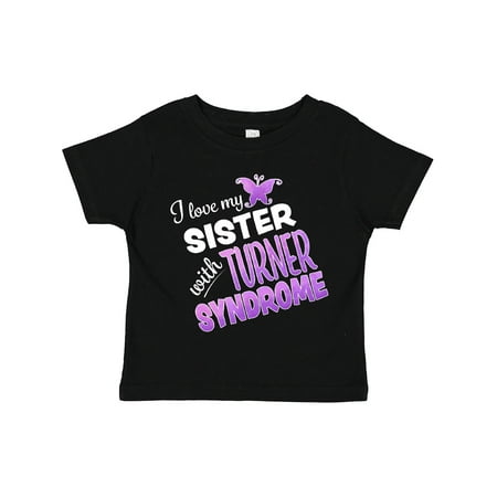 

Inktastic I Love My Sister with Turner Syndrome Gift Toddler Boy or Toddler Girl T-Shirt