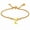 Gold, variant on Stainless Steel Initial Letter A-Z Heart Charm Rope Chain Bracelet Men Women-Gold-L