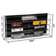 thumbnail image 2 of Better Display Cases Clear Acrylic Model Train Display Case with 4 Shelves and Black Back Wall Mount (A123), 2 of 2