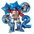 thumbnail image 5 of Bumblebee Optimus Prime Theme decoraciones de fiesta de cumpleaños, película de aluminio, globo Digital, regalo para niños, transformación, 6 piezas, 5 of 5
