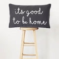 thumbnail image 5 of Vargottam Cotton EmbroideredIts Good To Be HomeLumbar Farmhouse Throw Pillow Cover Quote Cushion Covers 12x20 Inches Housewarming Gift, 5 of 6