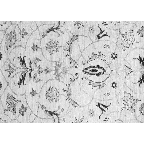 Ahgly Company Indoor Rectangle Abstract Gray Contemporary Area Rugs, 2' x 3'