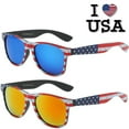 thumbnail image 2 of USA AMERICAN FLAG STARS & STRIPES PATRIOTIC SQUARE SUNGLASSES CLASSIC RETRO 80s, 2 of 6