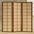 4 Panels Room Divider Privacy Screen Rattan Cane bing Insert Dark