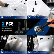 Car Wrap Tool Kit for Vinyl Wrap & Window Tint, Vehicle Wrapping Tools with Squeegees, Safety Cutter, Magnetic Holders, Gloves, Scrapers & Blades for Decals, PPF, Film Installation