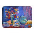 thumbnail image 1 of Carolines Treasures HWH0010RUG Blue Tea by Wendy Hoile Machine Washable Memory Foam Mat, 1 of 4