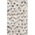 thumbnail image 3 of Safavieh Studio Leather Collection STL217A Handmade Ivory and Grey Leather Area Rug, 4 feet by 6 feet (4' x 6'), 3 of 4