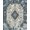 Navy Blue Ivory, Pattern 7, variant on ODIKA 8'x10' Washable Area Rug Vintage Medallion Distressed Faded Center Diamond Accent Ornamental for Dining Room, Large Office, Lounge, Non-Slip Chair-Friendly Mat