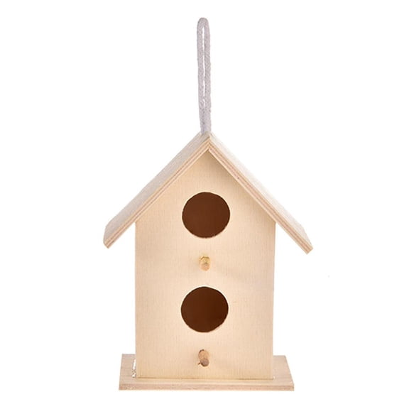 YIGSECU Small Bird House for Outdoor Hanging Natural Wood Bird Nest Garden Patio Decor