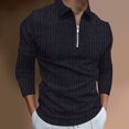 thumbnail image 2 of KDFJPTH Men's Polo Shirts Long Sleeve Shirts Black Xxl, 2 of 5