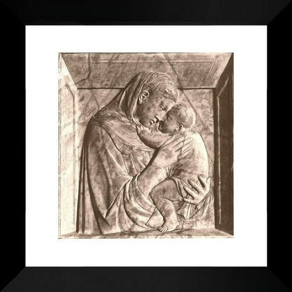 Pazzi Madonna 20x20 Framed Art Print by Donatello