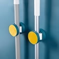 thumbnail image 2 of 3pcs Waterproof Mop Broom Holder Wall Mounted Mop Clip Multi-purpose Mop Broom Hanger with Silicone Roller, 2 of 10