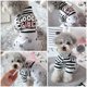 thumbnail image 4 of Ropa para perros Mono a rayas Camisa para cachorros, Pijamas para perros lindos Mono Abrigo Mono Mono Ropa cómoda y suave Disfraz M, 4 of 5