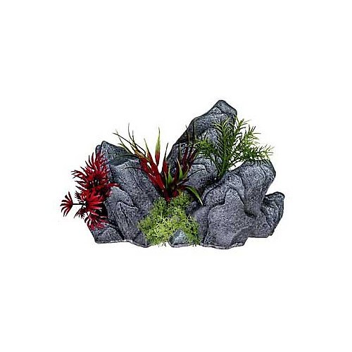 Blue Ribbon Rock Outcropping W/Multi Color Plants (Pack of 1) Walmart