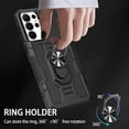 thumbnail image 3 of for Samsung Galaxy S23 Ultra Case with Metal Ring Kickstand for Women & Men, Heavy-Duty Protection Shockproof Bumper Cover Case for Samsung Galaxy S23 Ultra TY Black, 3 of 9