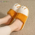 thumbnail image 5 of BadPiggies Winter Warm Fleece Slippers, Anti-Slip Cute Animal Paw House Slippers Soft Cozy Plush Shoes for Women Men, 5 of 7