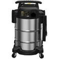 Dewalt DXV08SA 8Gallon Stainless Steel Wet/Dry Vacuum Cleaner with 5 HP Motor, Dust Bag, and