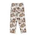 thumbnail image 4 of Daiia leaf Moose fox owls tree Women's Sleep Pant with Pockets and Drawstring,Pajama Pants-Large, 4 of 9