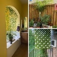 thumbnail image 4 of Solución de pantalla de privacidad, guirnalda de hiedra de tela de seda reutilizable, hojas verdes que no se decoloran para decoración del hogar y telón de fondo de bodas, 78,7 pulgadas de largo cada, 4 of 7