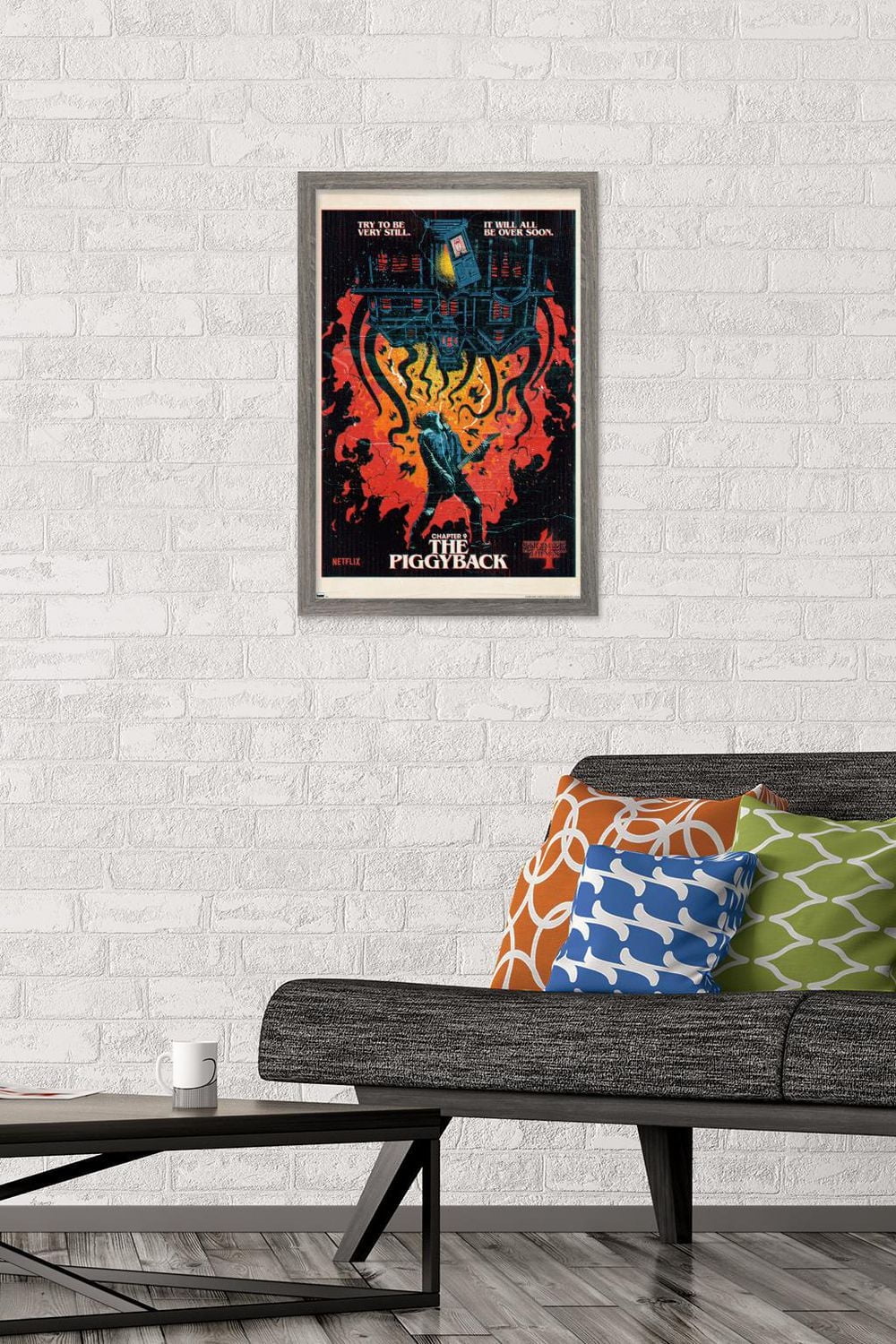 Netflix Stranger Things: Season 4 - The Piggyback Wall Poster with Magnetic Frame, 22.375" x 34"