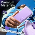 thumbnail image 5 of JETech Wallet Case for Samsung Galaxy S24 5G, Shockproof PU Leather Magnetic Flip Cover with Card Holder, Stand Feature and Full Camera Protection (Lilac), 5 of 6