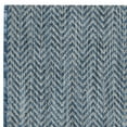 thumbnail image 4 of SAFAVIEH Courtyard Morven Chevron Stripes Indoor/Outdoor Runner, 2'3" x 16', Navy/Grey, 4 of 6
