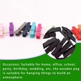 thumbnail image 4 of Toystoory 100 unids/bolsa 35mm clavijas de artesanías papel para teléfono Clips para fotos Scrapbooking fiesta Peg Oficina artesanía Clip Marron oscuro, 4 of 6