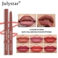 thumbnail image 2 of Julystar 6-Pack Lip Liner Set - Matte Water-Resistant Lip Pencil for Long-Lasting Wear, Twist-Up Design for Easy Outlining, Pink to Nude Shades, 2 of 5