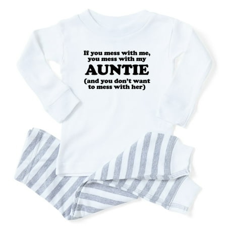 

CafePress - You Mess With My Auntie - Toddler Long Sleeve Pajama set