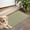 Olive Green and, variant on Olive Green and White Checkerboard Pattern Door Rugs,Washable Non Slip Door Mats Indoor,Decorative Door Mats,Entry Mat Indoor for Entrance,Bedroom,Kitchen,Bathroom,16"x24"