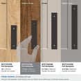 thumbnail image 3 of Amerock Ladera 3-3/4 inch (96mm) Center-to-Center Rectangle Oil-Rubbed Bronze Cabinet Pull Backplate, 3 of 6