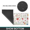 thumbnail image 6 of Pioneer Flower Floral Print Pattern Kitchen Rugs Sets Of 2, Anti Fatigue Non Slip Washable Floor Mats for Kitchen Sink Laundry, 17X30 Inch + 17X47 Inch, 6 of 6