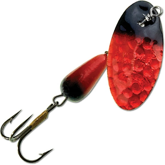 Panther Martin PMHMUV_2_HSLB FishSeeUV Hammered Ultraviolet Spinning Fishing Lure - Hammered Salmon/Black - 2 (1/16 Oz)