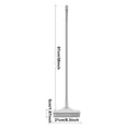 thumbnail image 4 of Brosse de Nettoyage 3-en-1 Brosse de Nettoyage de Sol avec Longue Poignée Brosse de Nettoyage Rotative à 180 Degrés Tête de Brosse Rotative Triangulaire avec Raclette, 4 of 5