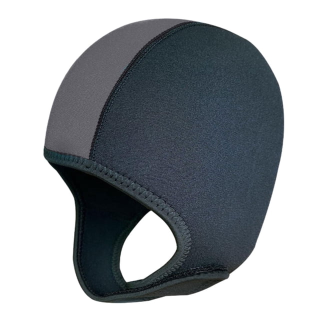 Capucha Para Buceo, Gorro De Neopreno De 3mm, Capucha Para Traje De Neopreno Para Kayak, Canoa, Deportes Acuáticos, Negro Y Gris