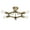 Gold, variant on Aiwen 6 Lights Sputnik Semi Flush Ceiling Lamp Round Metal Chandelier