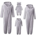 thumbnail image 4 of Christmas Matching Family Outfits Bodysuit Warm Windproof Long Sleeve Romper with Protective Hood Christmas Pjs for Family, 4 of 5