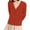 H, variant on Red-Women's V Neck Long Sleeve Shirt Women's Lightweight V Neck Cardigan Sweater Red Women Silk Shirts Thermal Underwear Top(XXL)