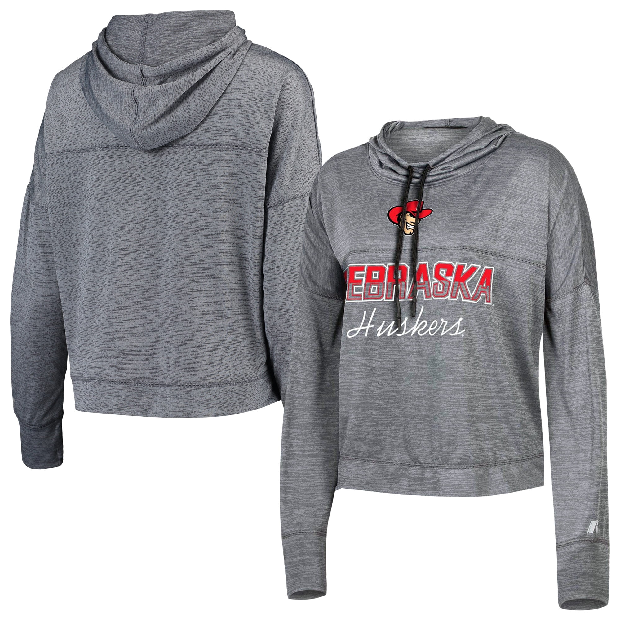 Russell Athletic Nebraska Huskers Russell Athletic Women's Cropped Long Sleeve Mock Neck